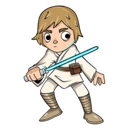 Luke Skywalker Pin w/ Trading Lanyard