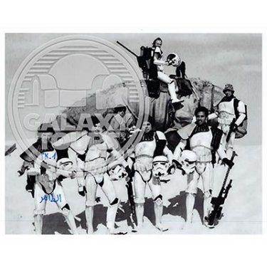 25% discount | TK-1 (Original Stormtrooper) Signed BTS Dune Sea Print (1976) | Purchase at Galaxy Tours Exhibit