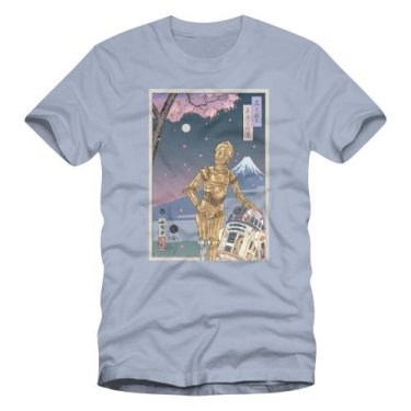 R2-D2 & C-3PO Badge T-Shirt