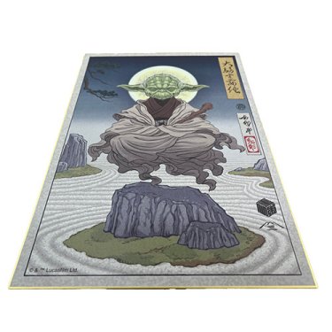 Yoda "Shikishi" Japanese Board Art