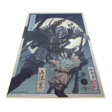 Mando & Grogu "Shikishi" Japanese Board Art