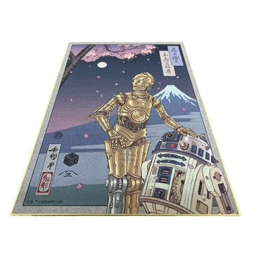 R2-D2 & C-3PO "Shikishi" Japanese Board Art