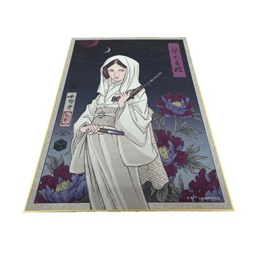 Princess Leia "Shikishi" Japanese Board Art