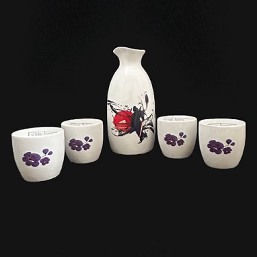 SWCJ Key Art Sake Set (Bottle + 4 Cups)