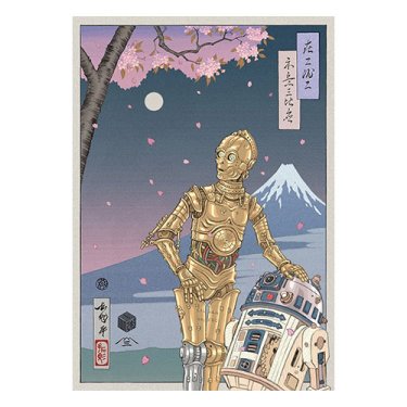 R2-D2 & C-3PO Badge Art Poster