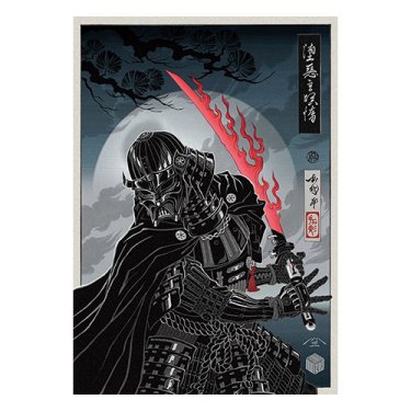 Darth Vader Badge Art Poster