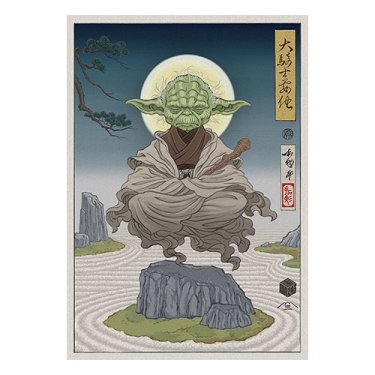 Yoda Badge Art Poster